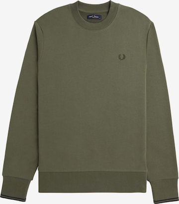 Fred Perry Sweatshirt in Grün: Vorderseite