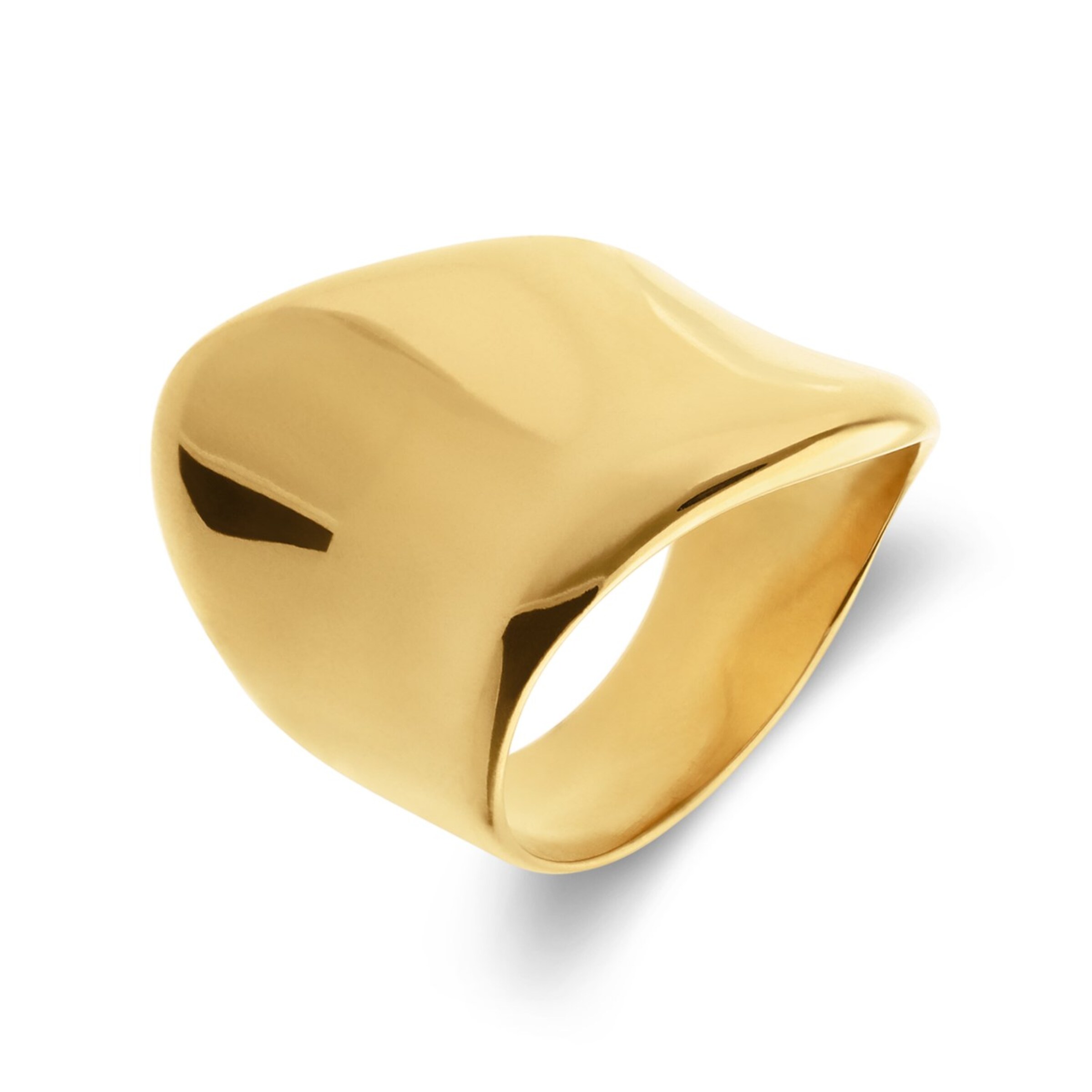 Lucardi Ring in Gold: front
