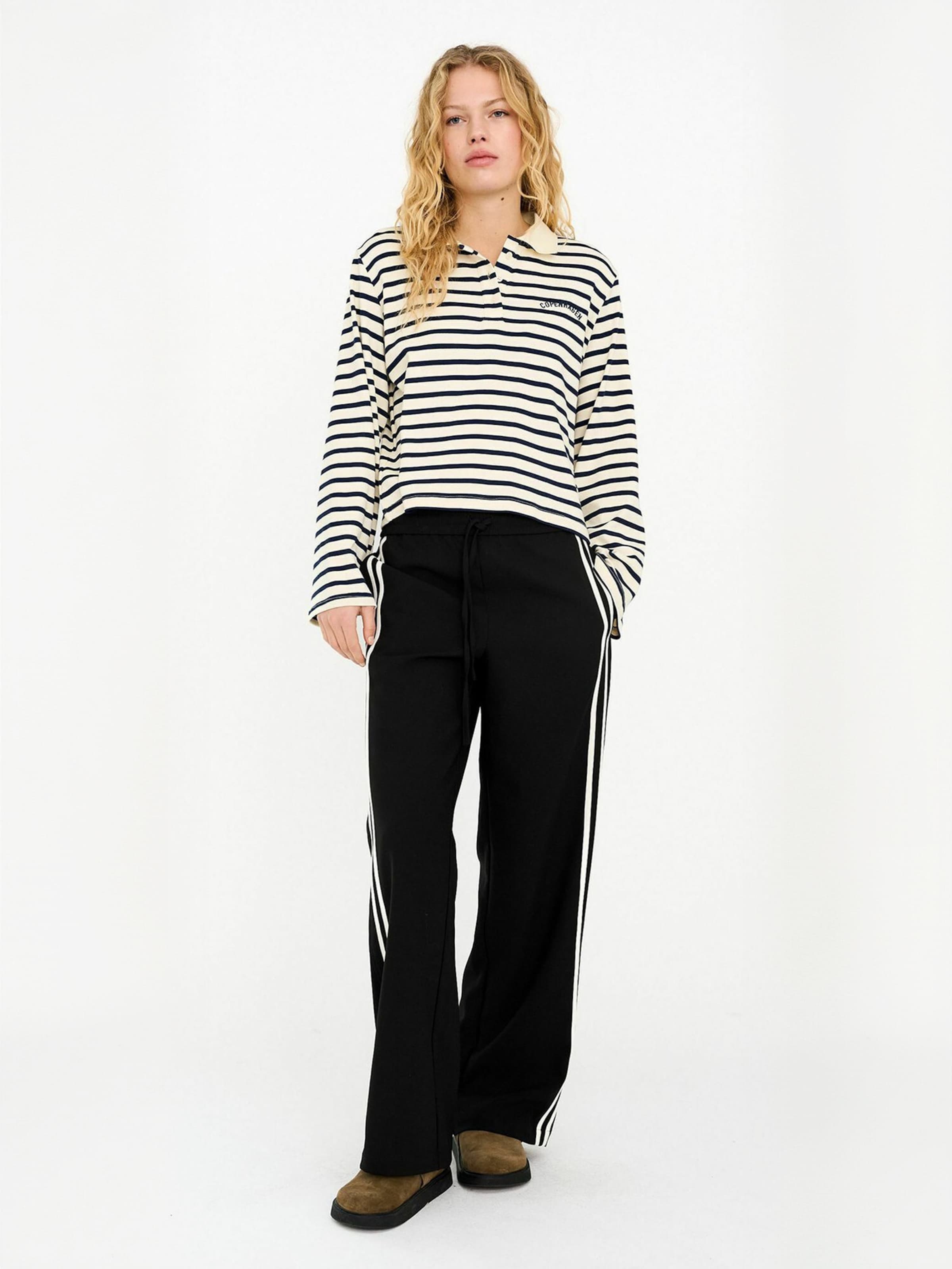 Ivy Copenhagen Regular Trouser ' IVY-Augusta ' in Schwarz: Vorderseite