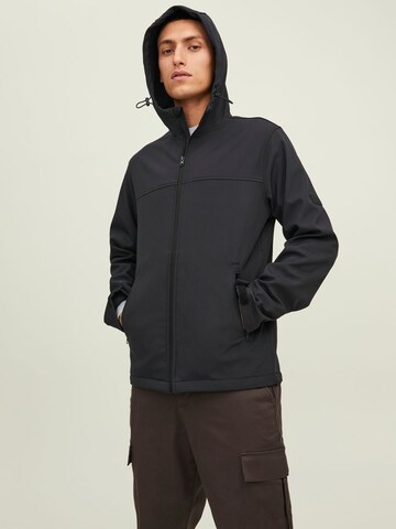 Veste mi-saison 'Marvin' JACK & JONES en noir : devant