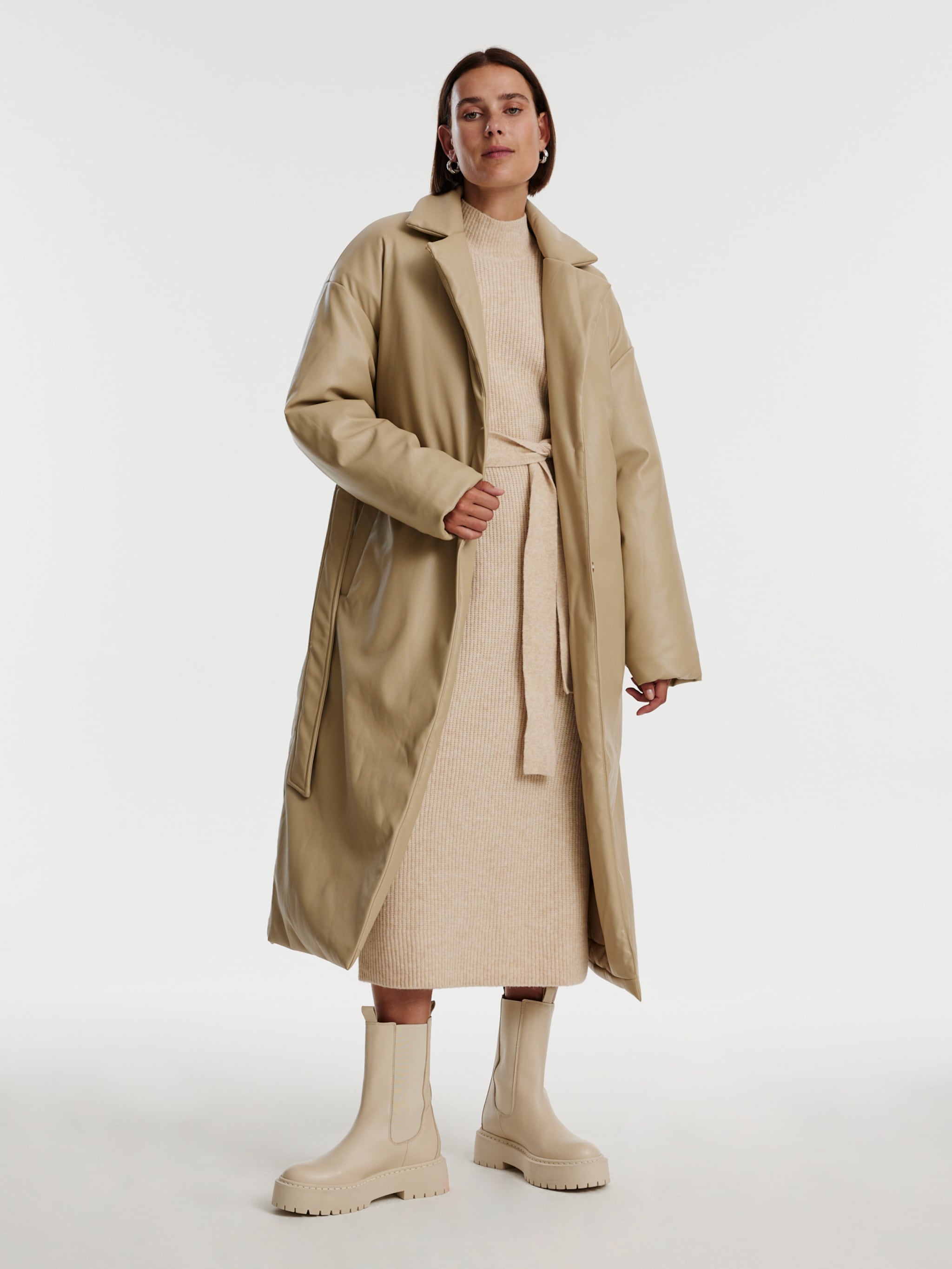 EDITED Produits Manteau d’hiver 'Yuki' beige