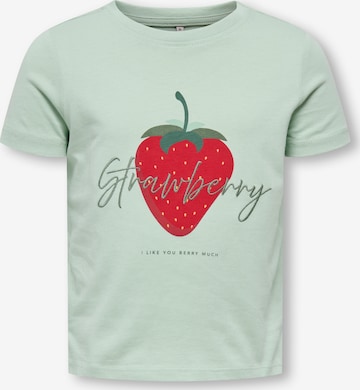 Only Mini T-shirt 'KMGCANDY' i grön: framsida