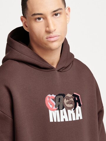 Casa Mara Sweatshirt 'Patches' i brun