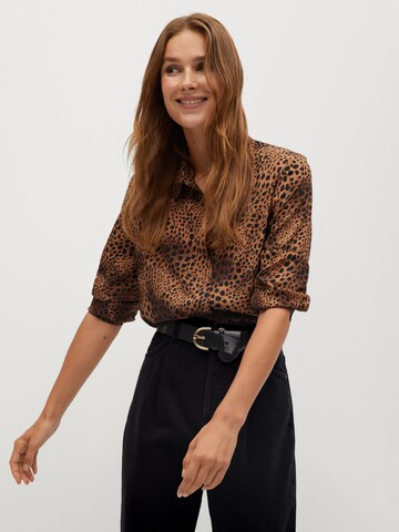 MANGO Bluse i brun: forside