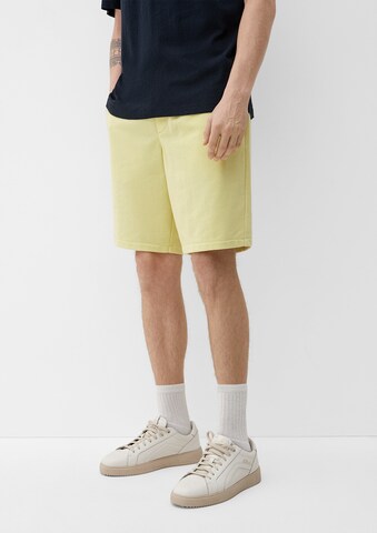 s.Oliver Loose fit Pants in Yellow: front