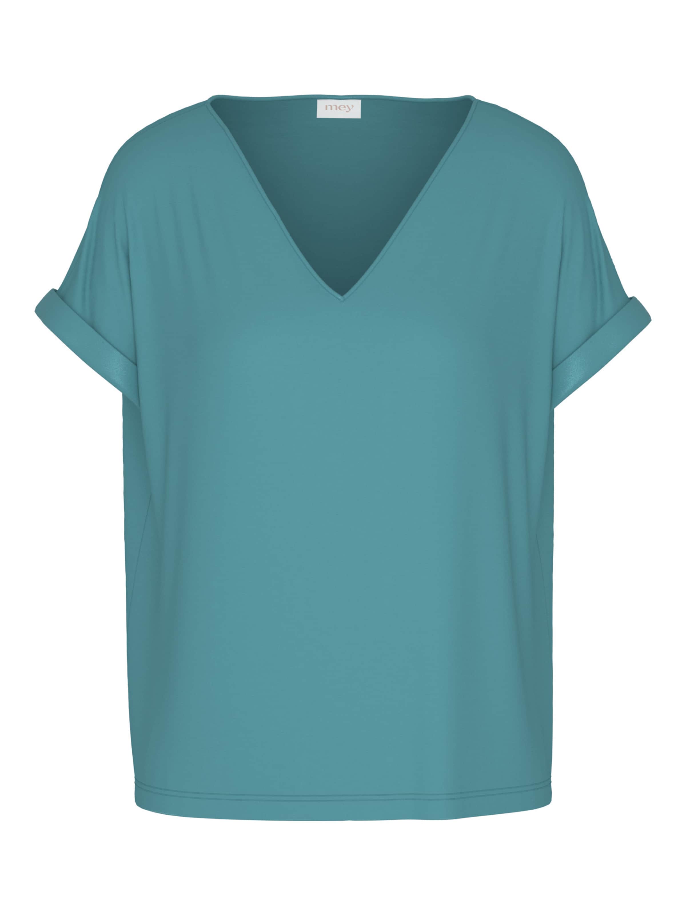 Mey Schlafshirt 'Pure Chic' in Grün: Vorderseite