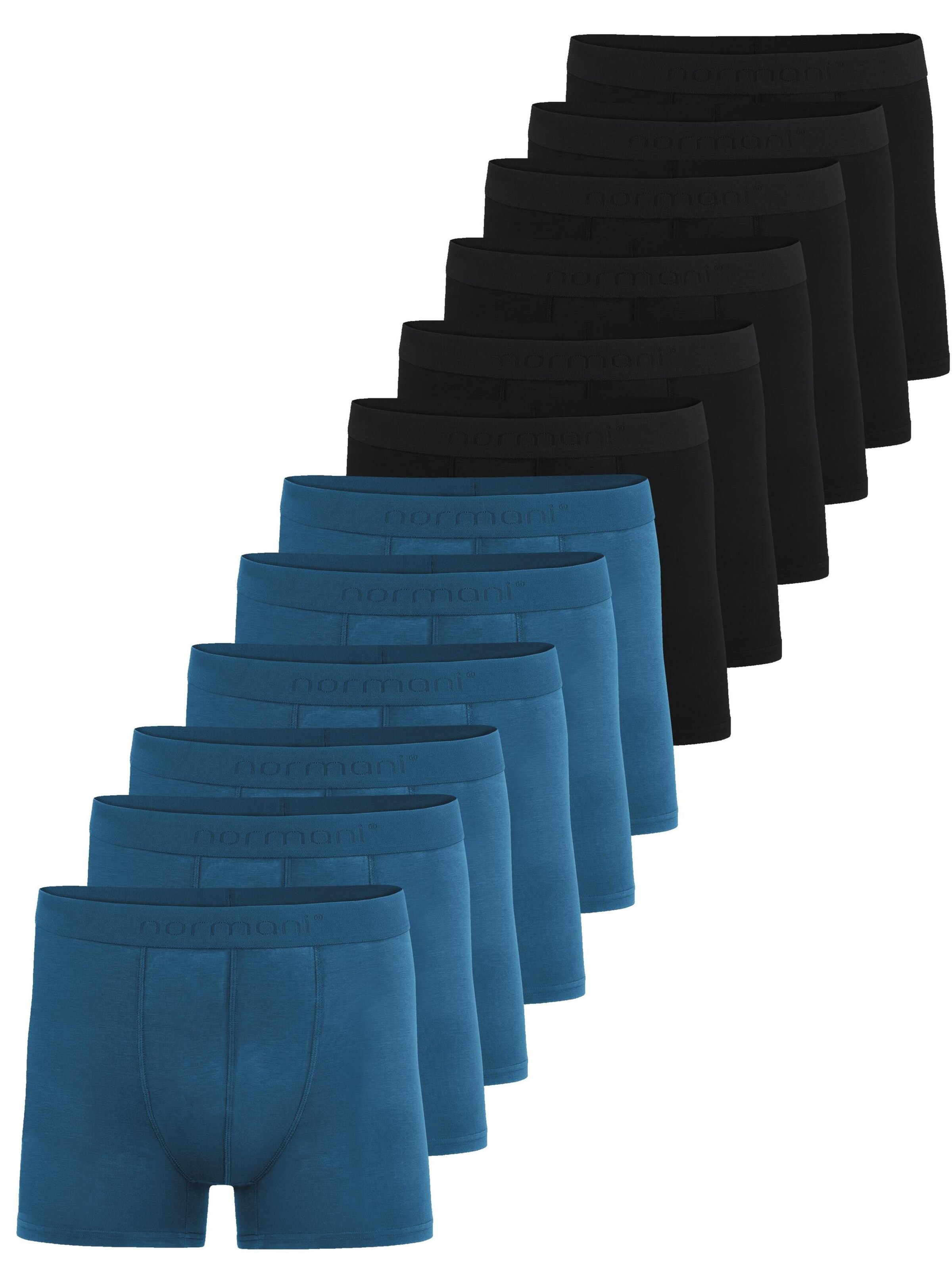 Boxers normani en bleu : devant