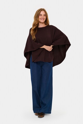 SAINT TROPEZ Poncho in Braun