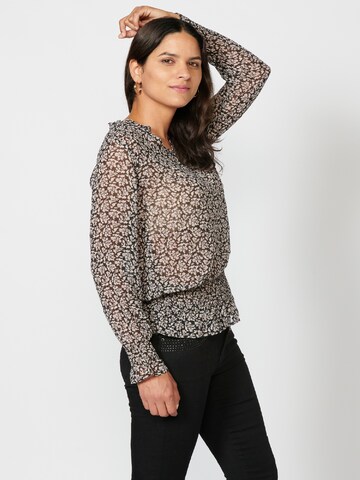 KOROSHI Blouse in Zwart