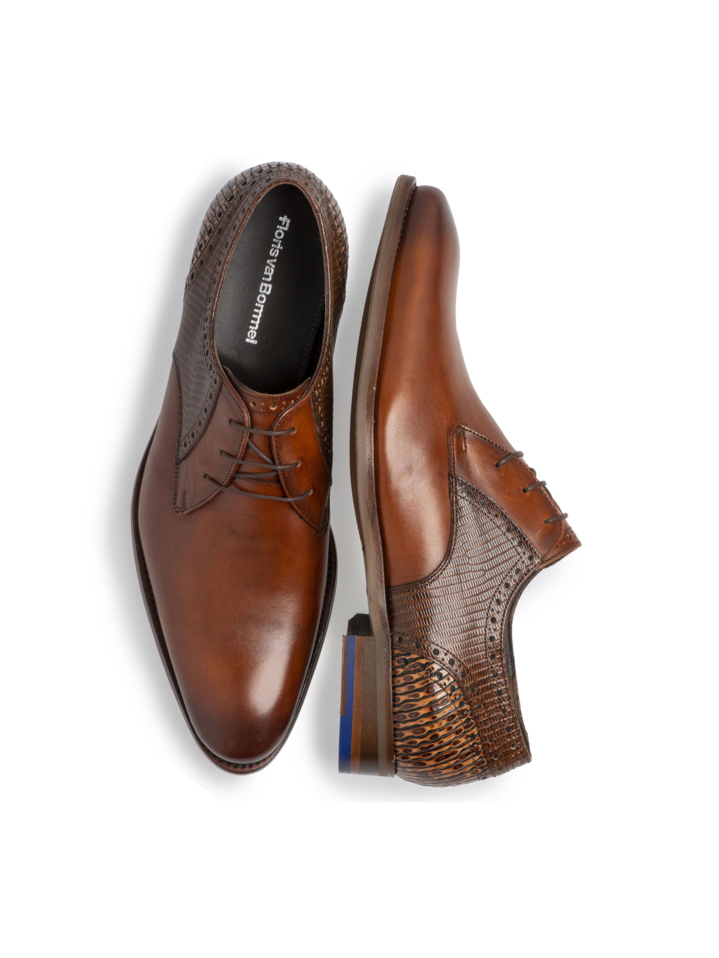 Floris van Bommel Veterschoen 'De Stapper 39' in Bruin