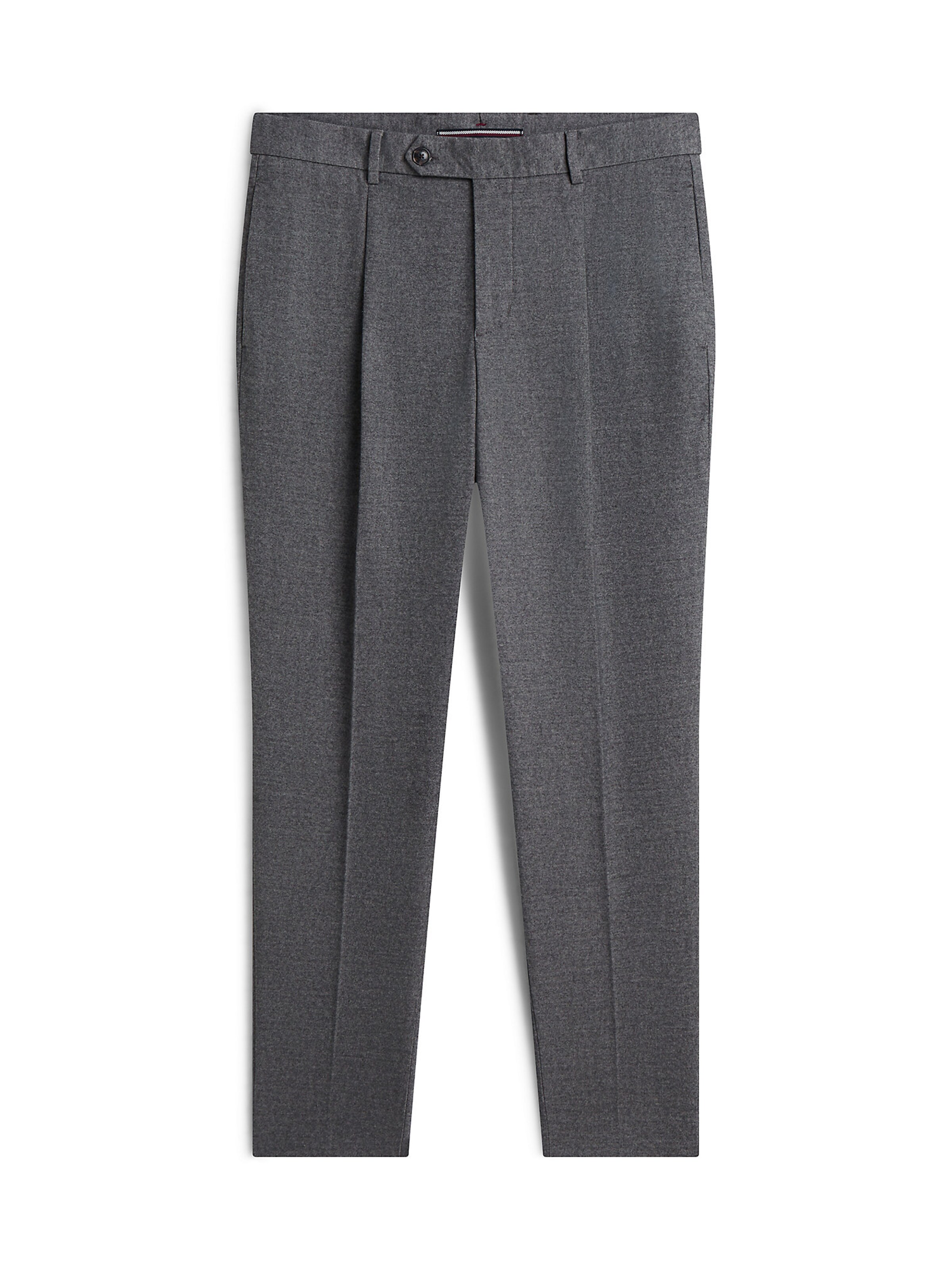 TOMMY HILFIGER Pleat-front trousers 'New York' in Grey: front