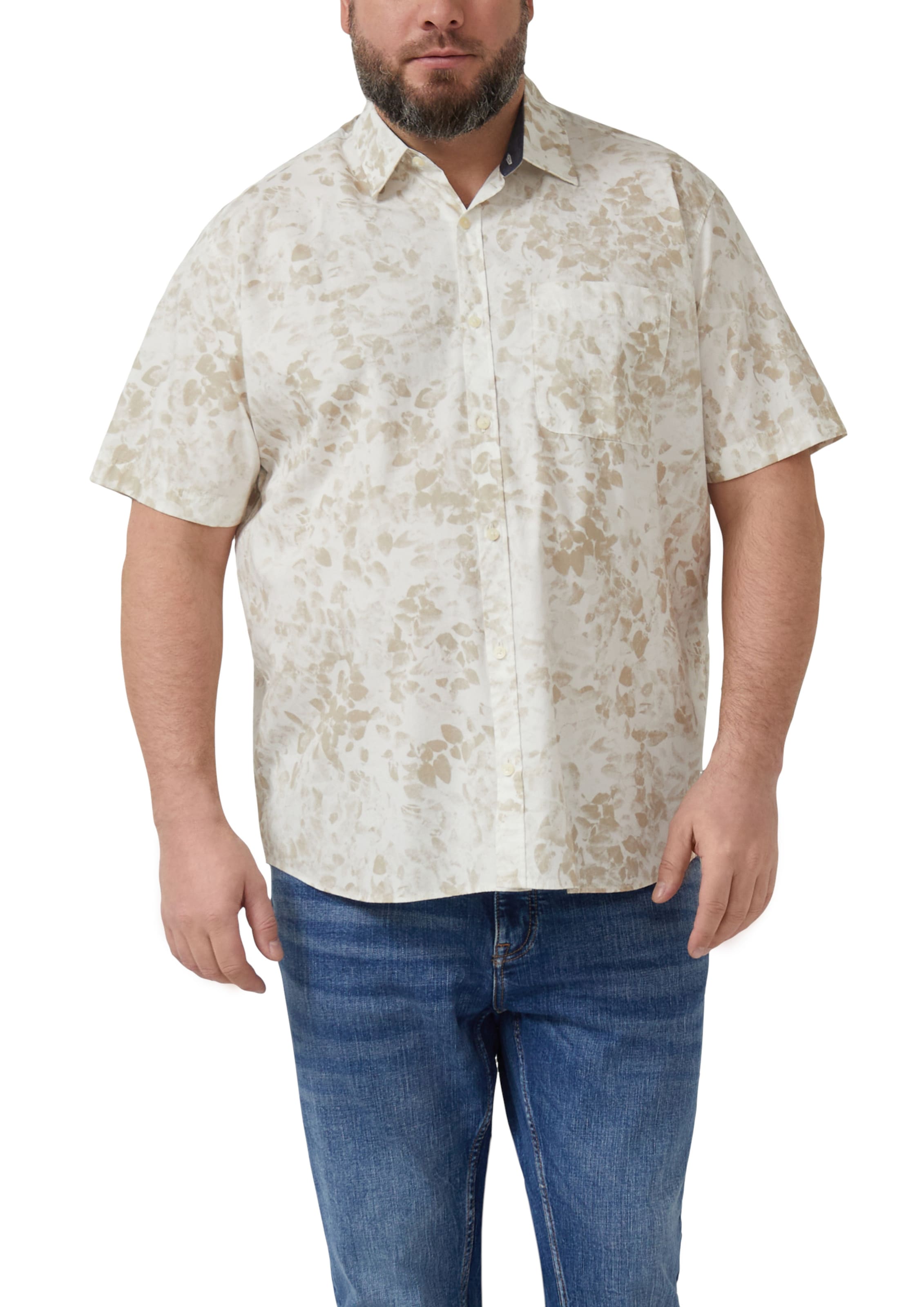 s.Oliver Regular fit Overhemd in Beige