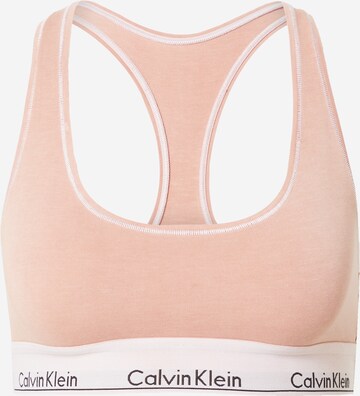 Bustier Soutien-gorge Calvin Klein Underwear en orange : devant