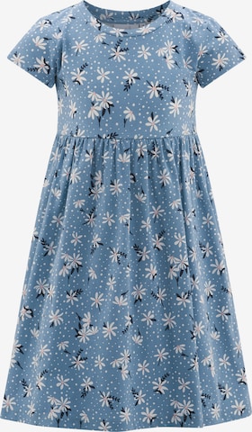 happy girls Dress in Blue: front