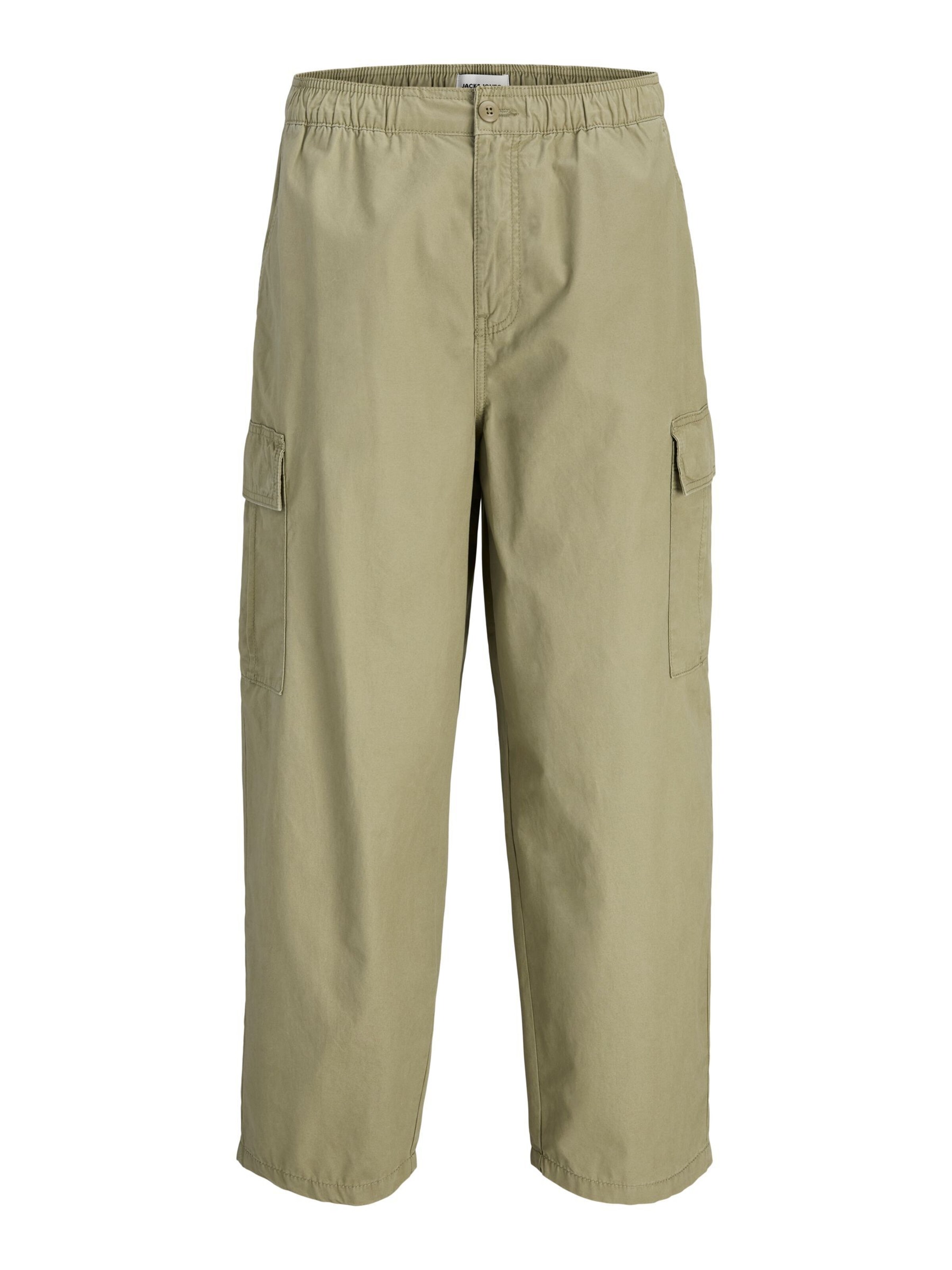 JACK & JONES - Pantalón cargo en verde: frente