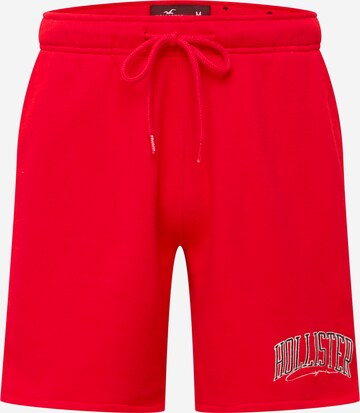Pantalon HOLLISTER en rouge : devant