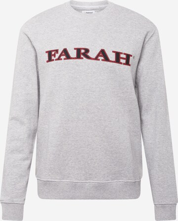 FARAH Sweatshirt 'PALM' in Grijs: voorkant