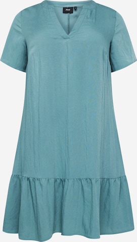 Zizzi Shirt Dress 'MACY' in Blue: front