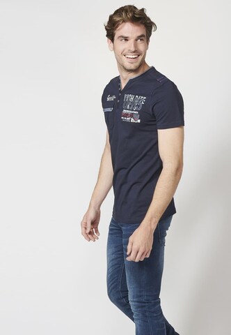 KOROSHI T-Shirt in Blau