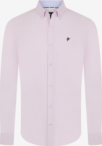 DENIM CULTURE Button Up Shirt 'Elroy' in Pink: front