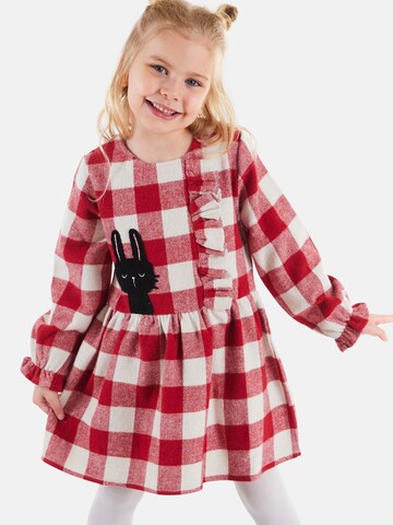 Robe 'Cute Bunny' Denokids en rouge : devant