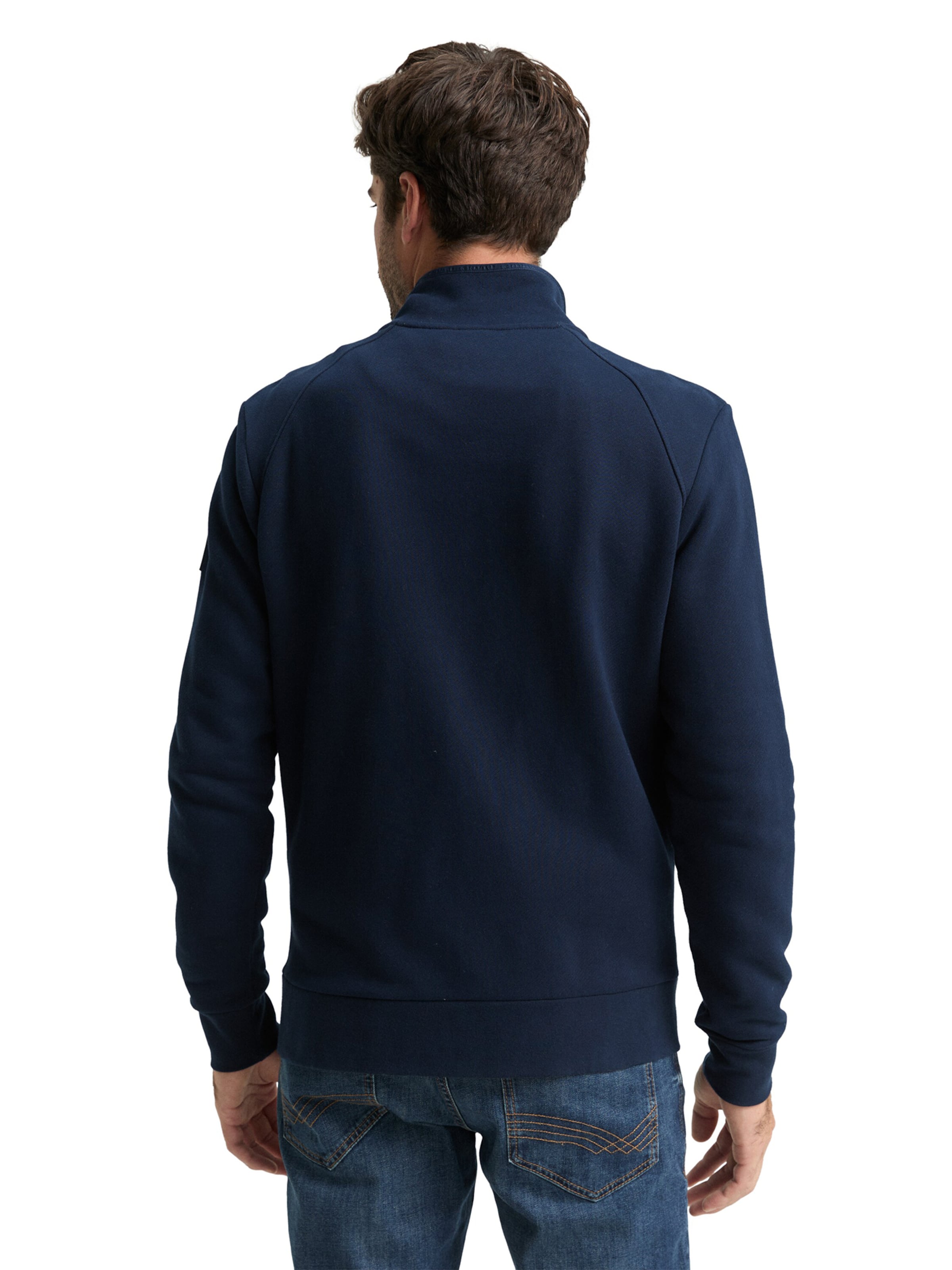 TOM TAILOR Sweat jacket in Blue