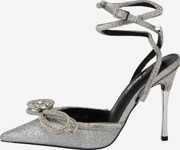 Public Desire Slingpumps 'MIDNIGHT' in Zilver