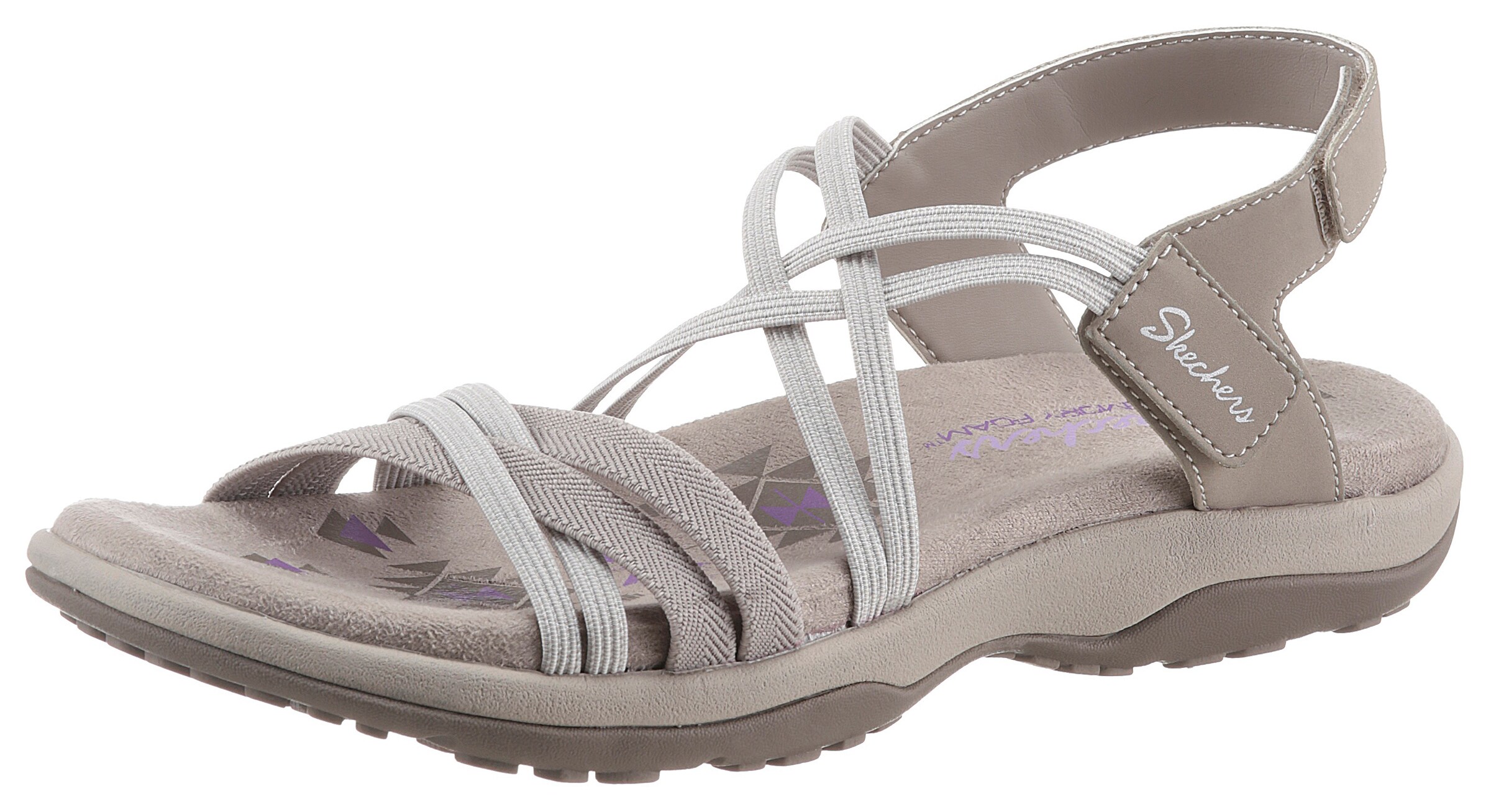 SKECHERS Strap Sandals in Beige: front