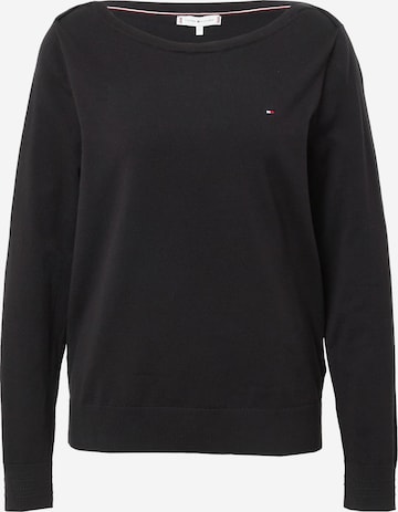 TOMMY HILFIGER - Jersey en negro: frente