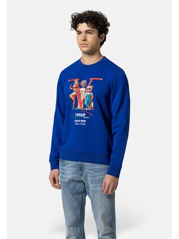 19V69 ITALIA Sweatshirt 'Nico Racing' in Blauw