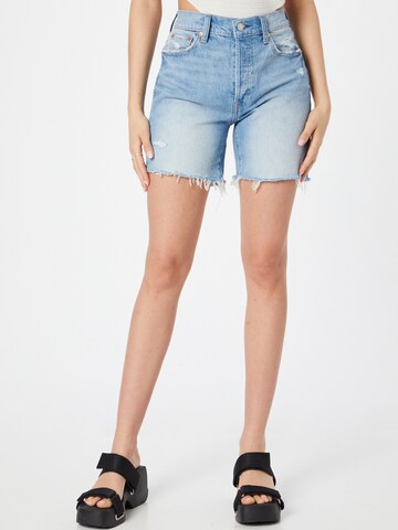 Coupe slim Jean 'CHEEKY MIDI DURHAM' GAP en bleu : devant