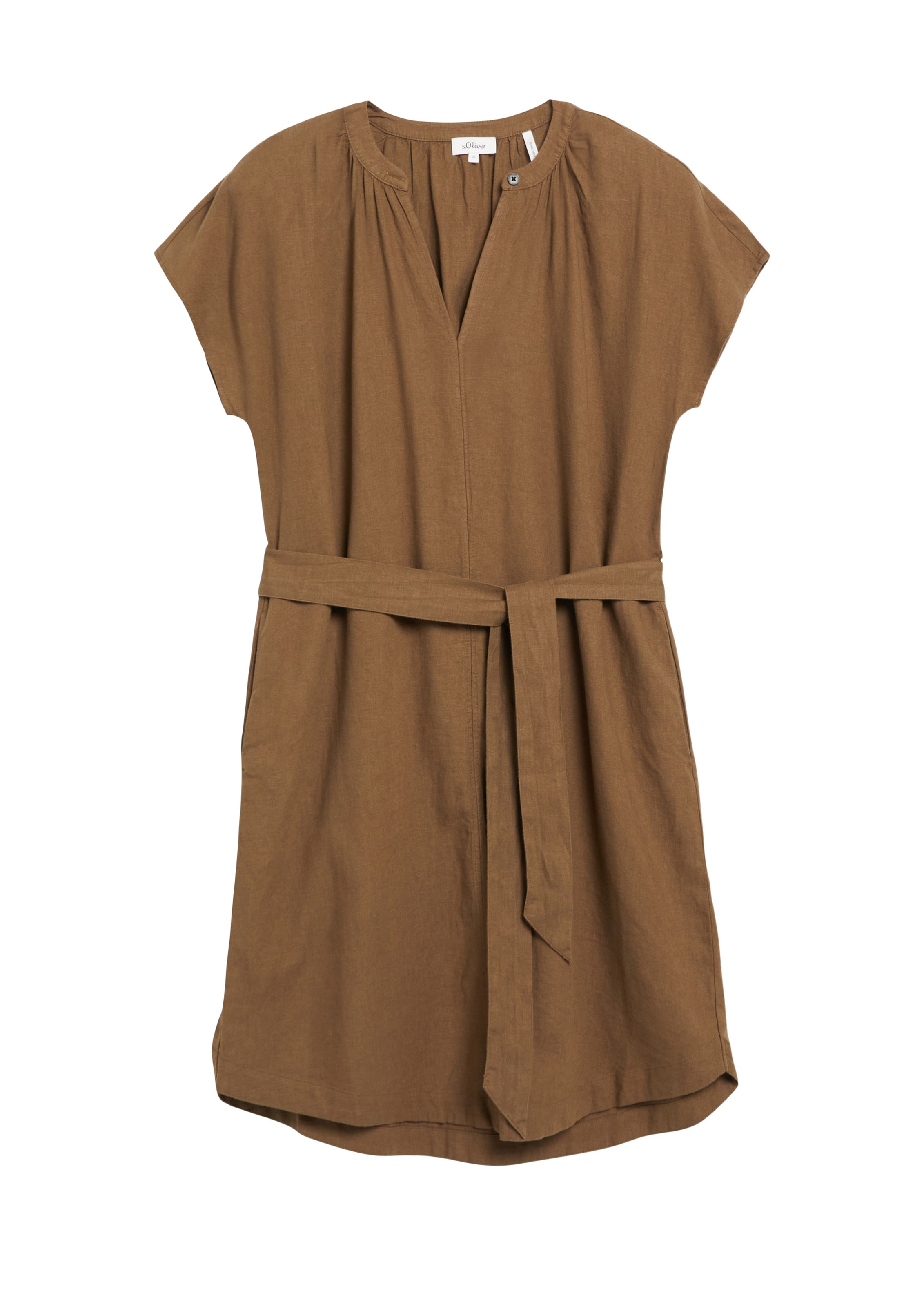 s.Oliver Kleid in Braun: Vorderseite