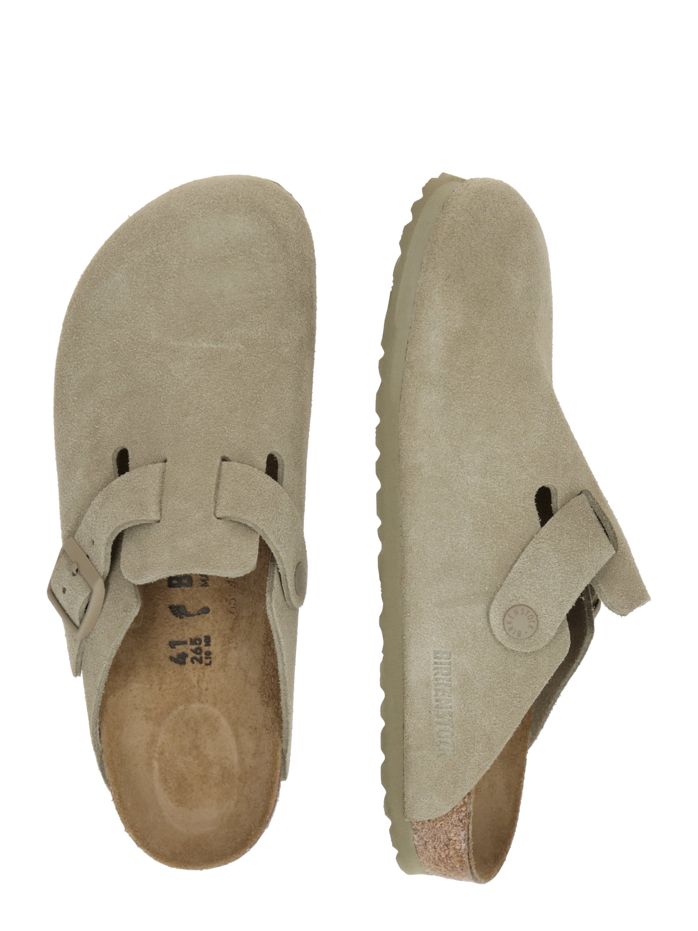 BIRKENSTOCK Træsko 'Boston' i grøn