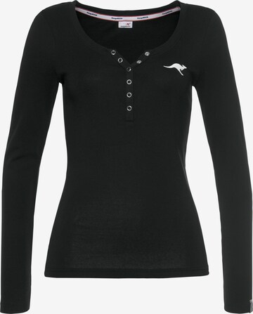 KangaROOS Performance Shirt in Black: front