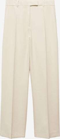 Pantalon à plis 'Carlos' MANGO en beige : devant