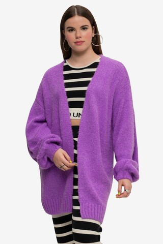 Cardigan Studio Untold en violet : devant