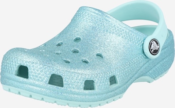 Pantoufle Crocs en bleu : devant