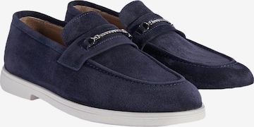 Desa - Mocasines 'DESA Herren-Wildlederslipper mit Metalldetails' en azul: frente