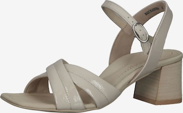 Paul Green Strap Sandals in Beige: front