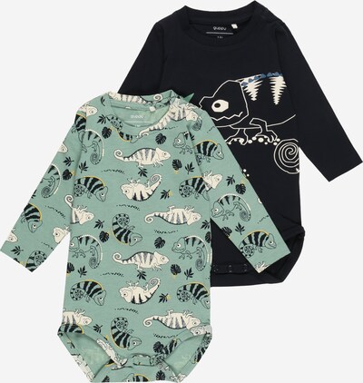 Guppy Romper/Bodysuit in Night blue / Yellow / Pastel green / Black / natural white, Item view