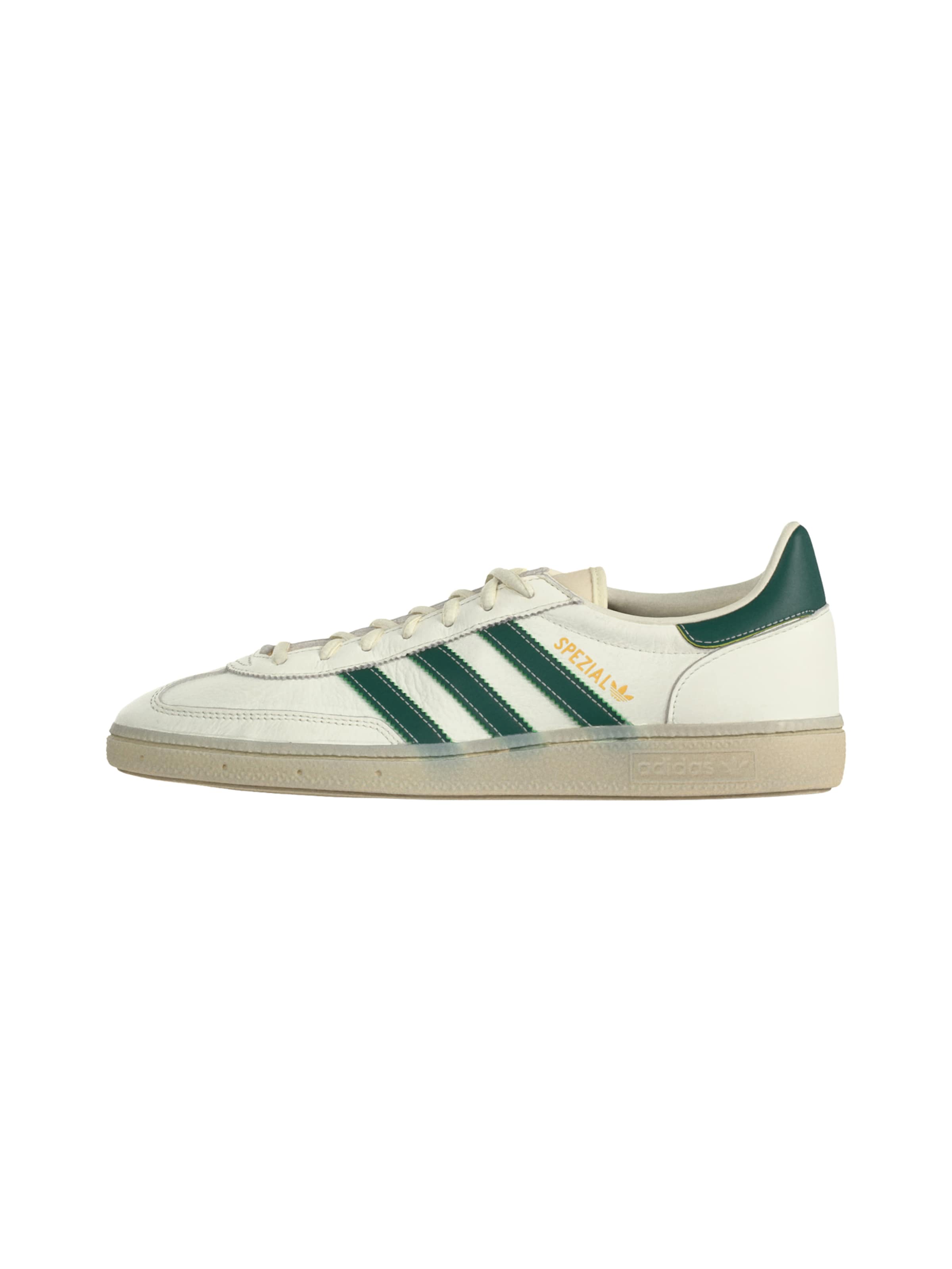 ADIDAS ORIGINALS Nizke superge 'HANDBALL SPEZIAL' v velikosti 35,5  | zlato-rumena / temno zelena / off-bela barva, Prikaz izdelka