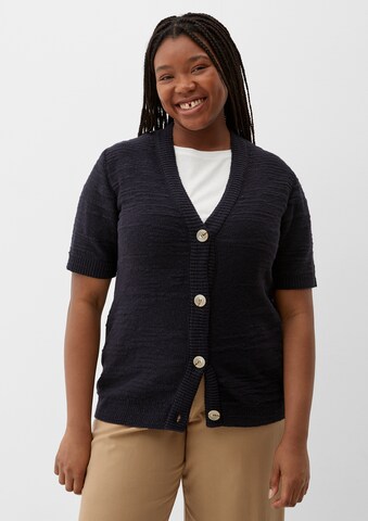 TRIANGLE Strickjacke in Blau: Vorderseite