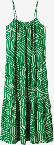 MANGO Summer Dress 'Gari' in Green: front