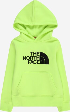 Felpa sportiva 'DREW PEAK' di THE NORTH FACE in giallo: frontale