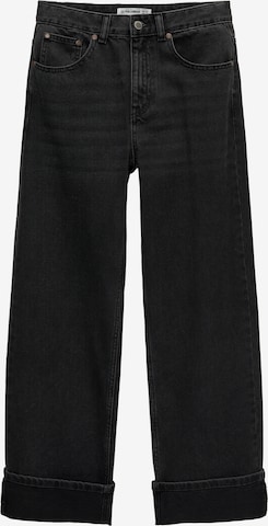 Pull&BearLoosefit Traperice - crna boja: prednji dio