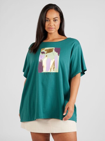 ONLY Carmakoma T-Shirt in Grün: Vorderseite