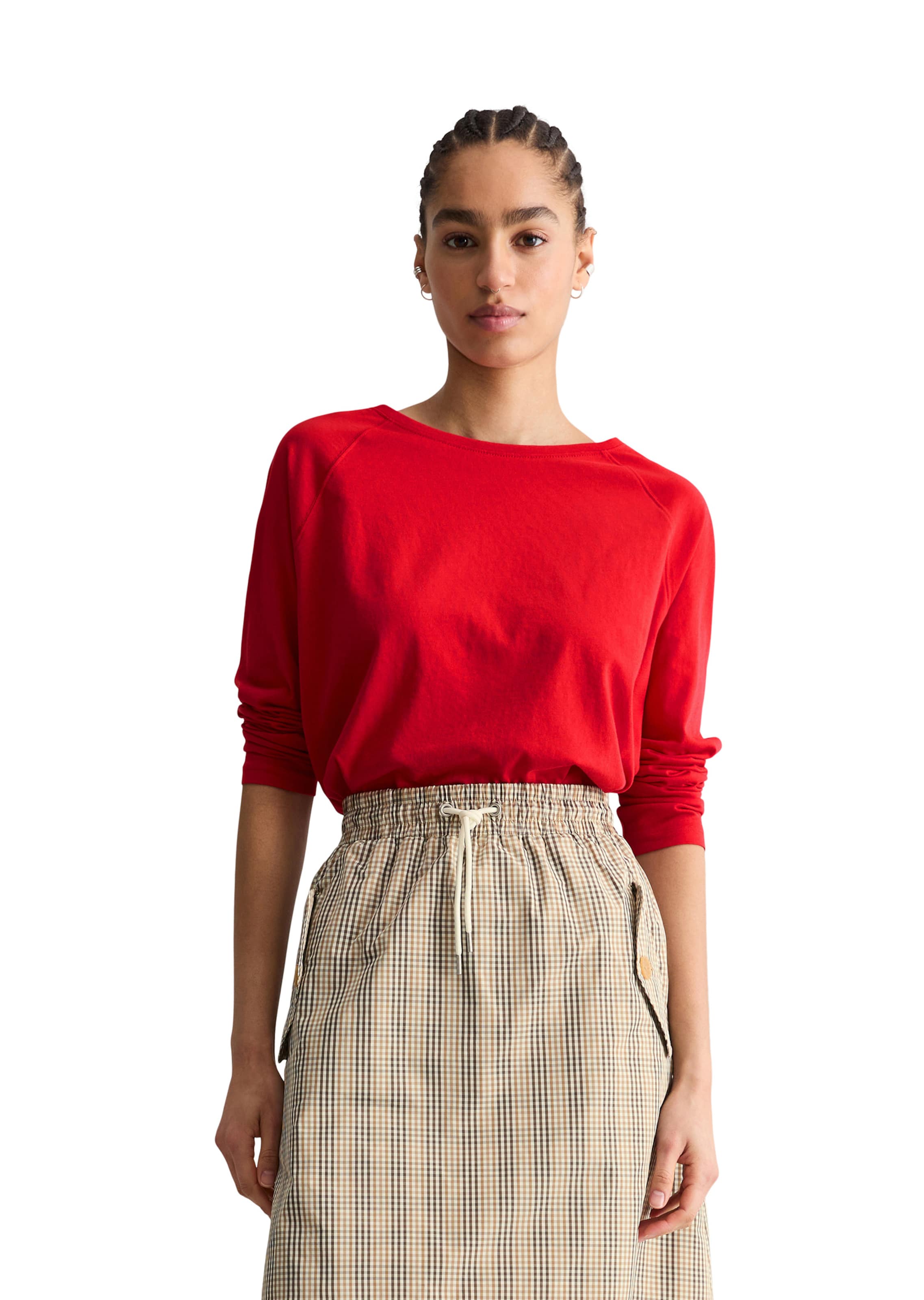 Marc O'Polo DENIM Shirt in Rood: voorkant