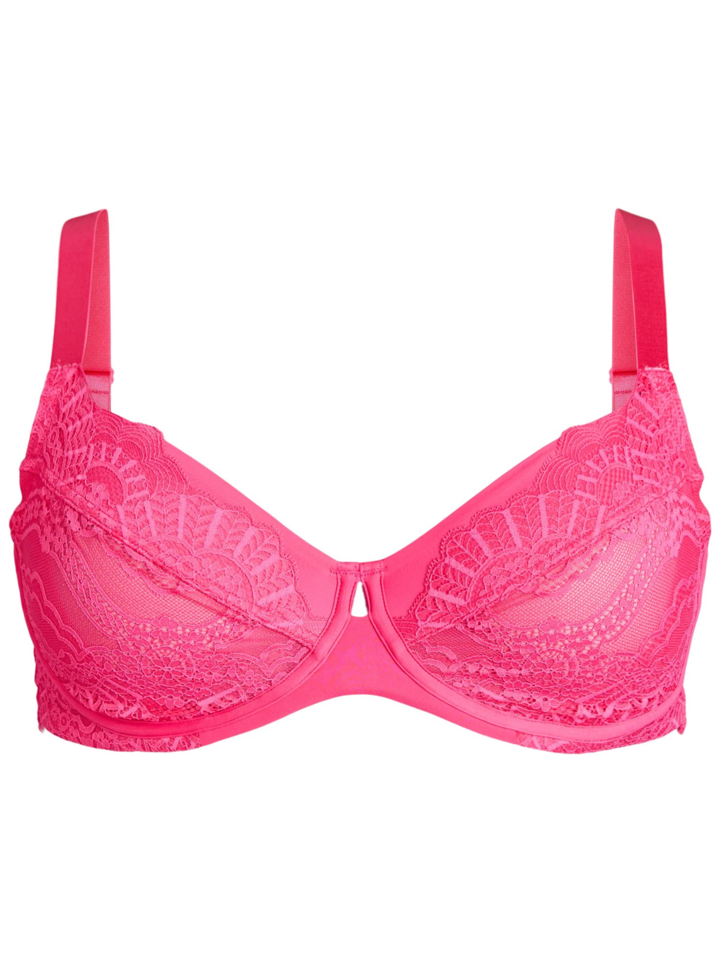 Devoted by Zizzi Бюстгальтер под футболку Бюстгальтер в Ярко-розовый: спереди