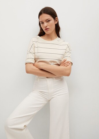 Wide Leg Jean 'Catherin' MANGO en blanc