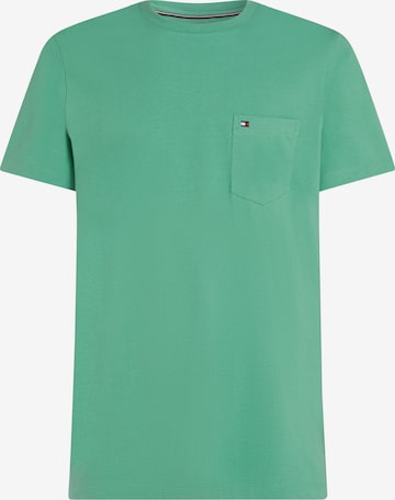 TOMMY HILFIGER T-Shirt 'ESSENTIAL' in Grün: Vorderseite